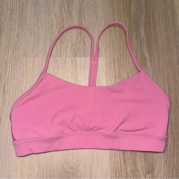 Lululemon Flow Y Nulu Bra *Light Support, A–C Cups - Pink Blossom - Size 6 - Picture 3 of 7